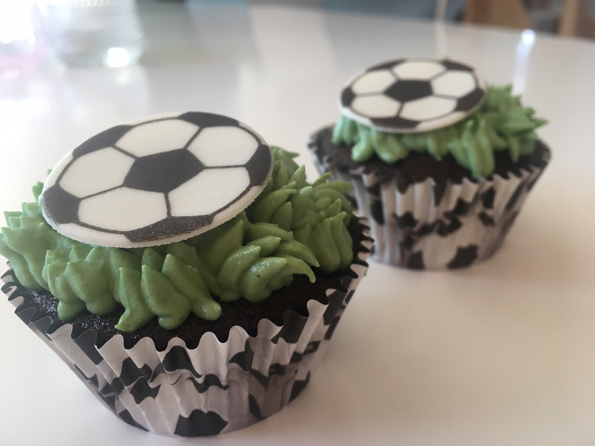 Fotbollscupcakes